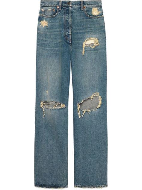 gucci jeans buy|gucci distressed jeans.